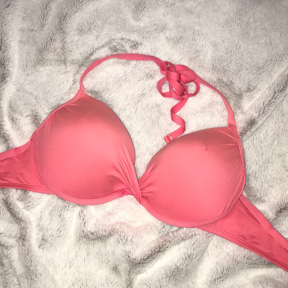 Peach Push-Up bathing suit top